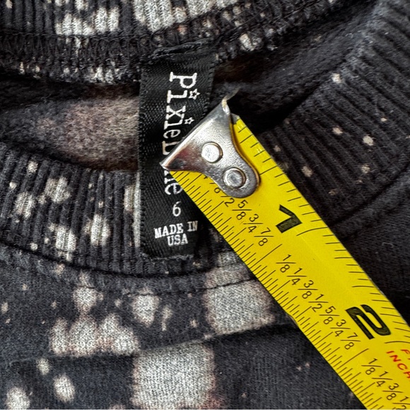 Pixie Lane Acid Wash Crewneck Pullover - Picture 4 of 4